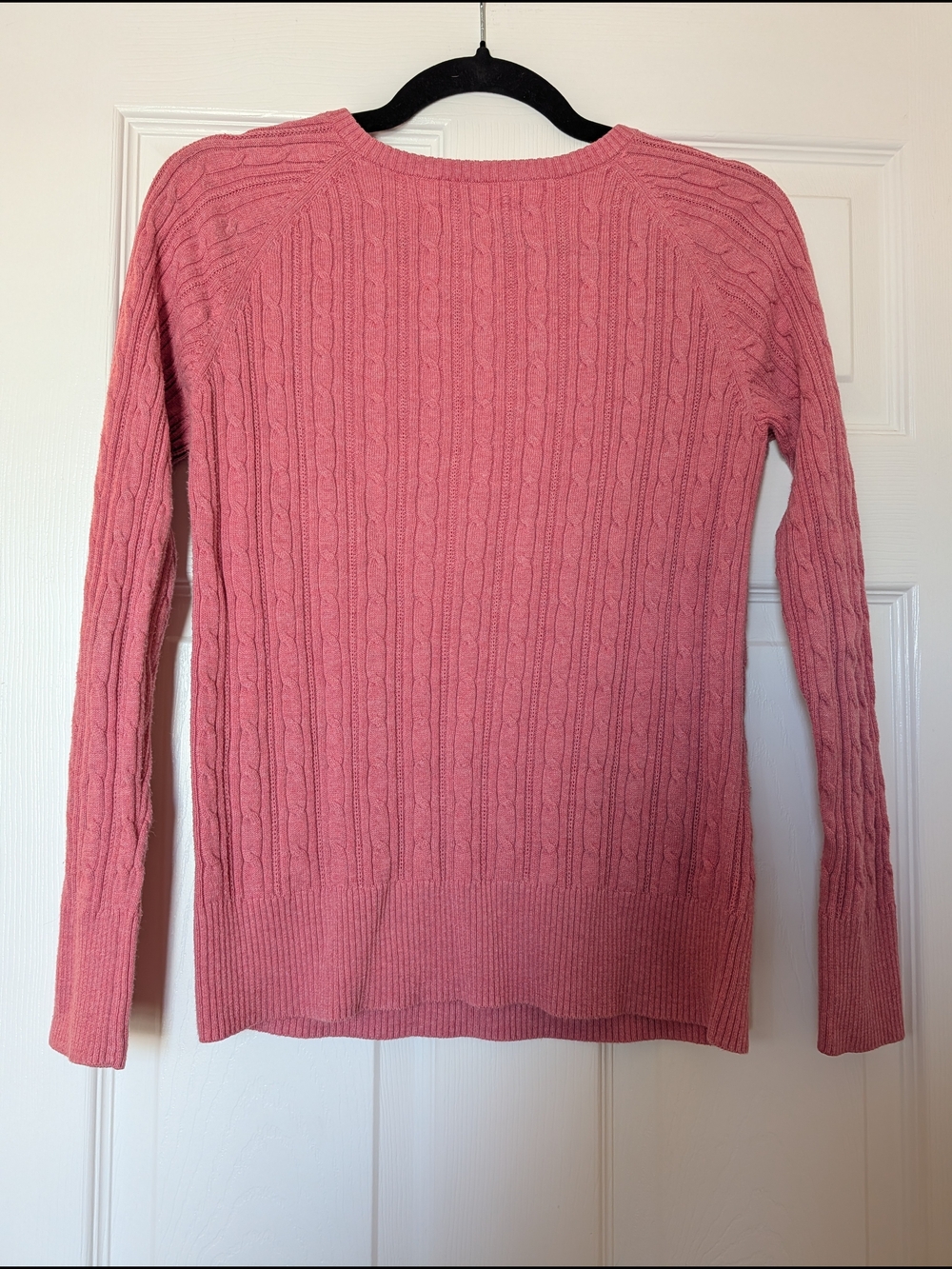 Sonoma Pink Cable Knit Button-Shoulder Sweater Sz S - Picture 5 of 5